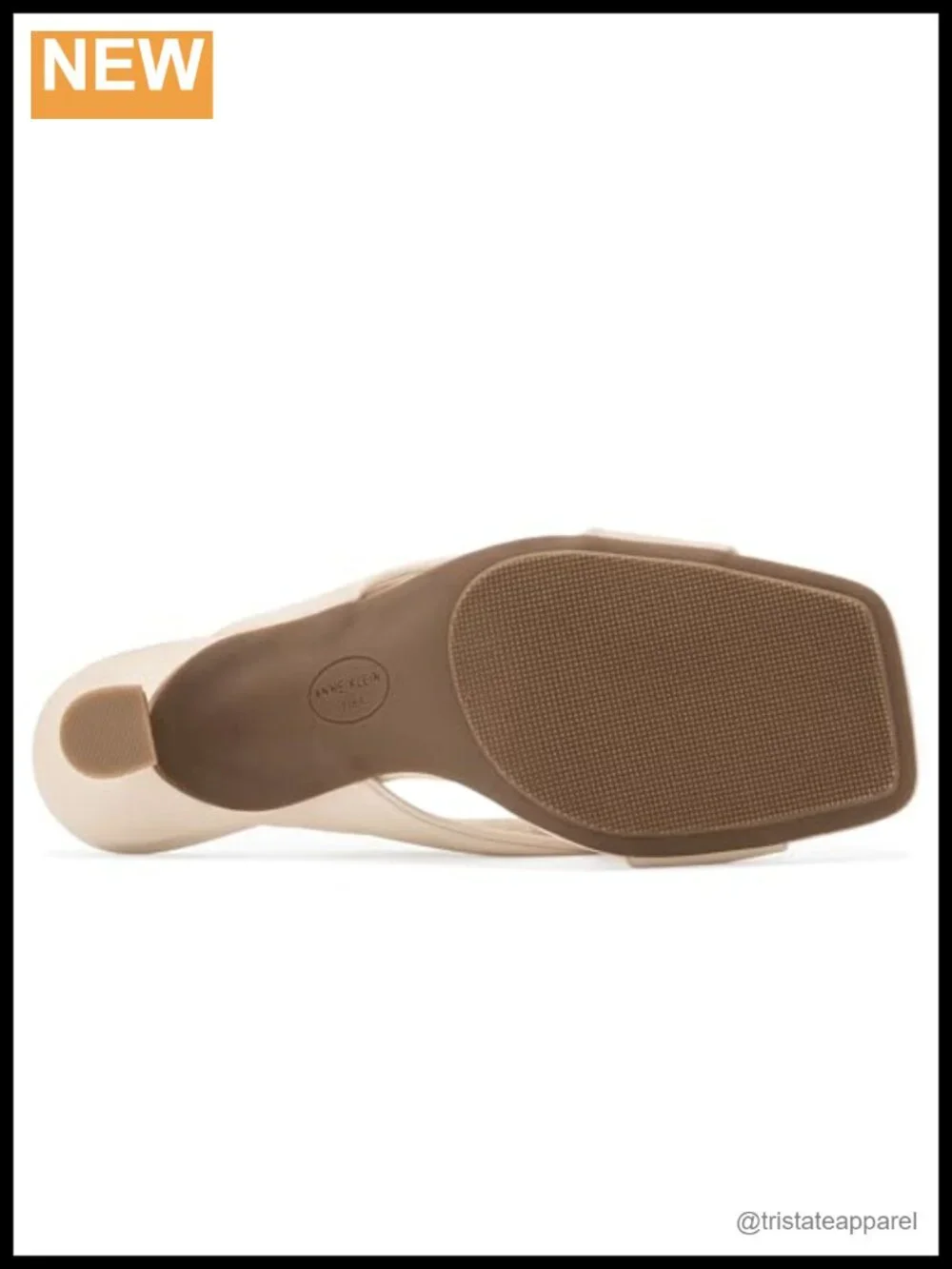 Knotted Heeled Sandal Platform PU 3in Flared Heel Slip On